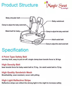 Kid Secure Belt for 2 wheelers